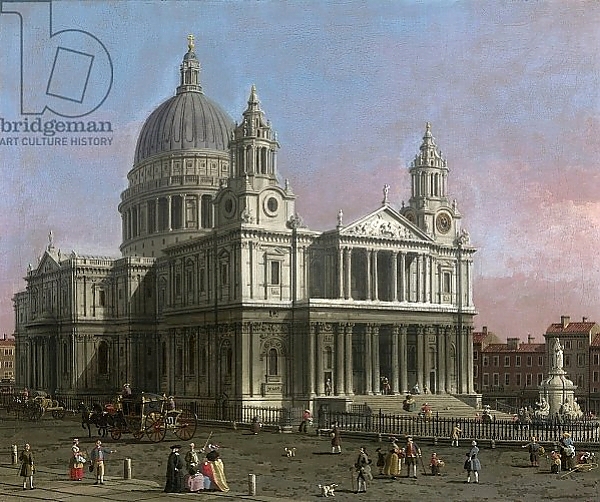 Постер St. Paul's Cathedral, 1754 с типом исполнения На холсте без рамы