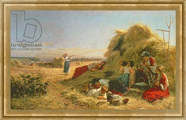 Постер Work in the Fields с типом исполнения На холсте в раме в багетной раме NA033.1.051
