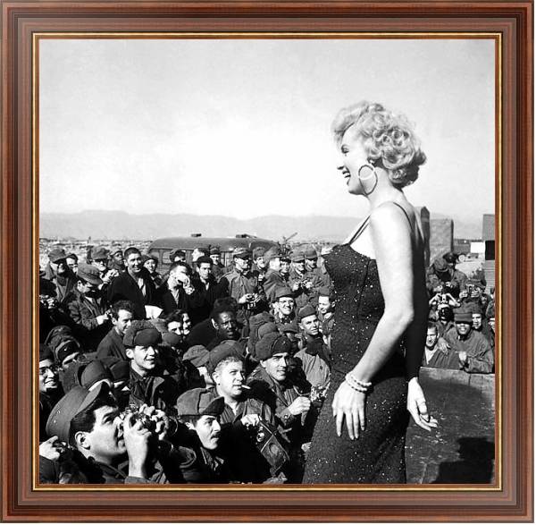 Постер Monroe, Marilyn 114 с типом исполнения На холсте в раме в багетной раме 35-M719P-83