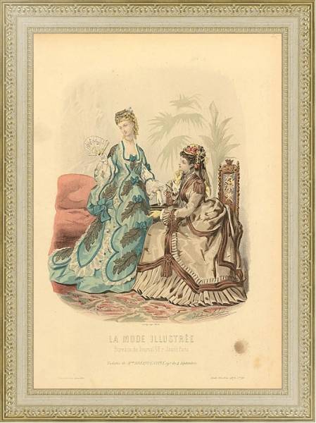 Постер La Mode Illustre #6 с типом исполнения Акварель в раме в багетной раме 484.M48.725