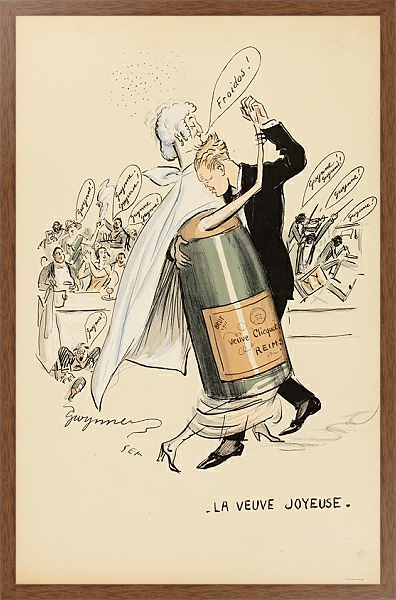 Постер la veuve joyeuse с типом исполнения На холсте в раме в багетной раме 1727.4310