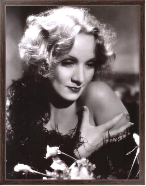 Постер Dietrich, Marlene 20 с типом исполнения На холсте в раме в багетной раме 221-02