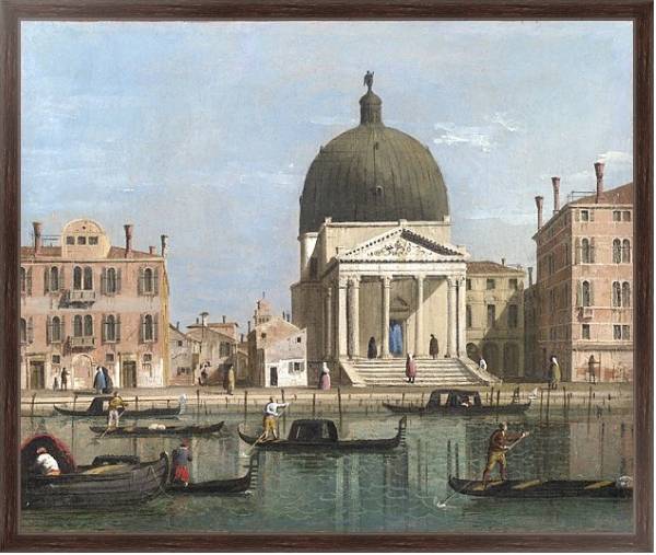 Постер Венеция - Сен-Симеоне Пикколо с типом исполнения На холсте в раме в багетной раме 221-02