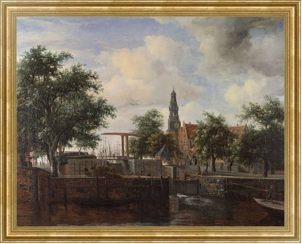 Постер Хаарлемский замок, Амстердам с типом исполнения На холсте в раме в багетной раме NA033.1.051