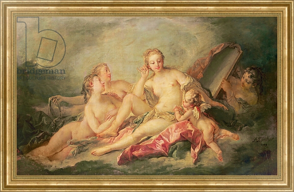 Постер La Toilette de Vénus, 1749 с типом исполнения На холсте в раме в багетной раме NA033.1.051