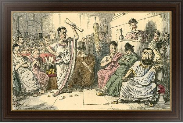 Постер Cicero denouncing Cataline с типом исполнения На холсте в раме в багетной раме 1.023.151