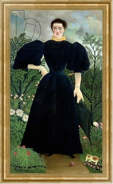 Постер Portrait of a Woman, c.1895-97 с типом исполнения На холсте в раме в багетной раме NA033.1.051