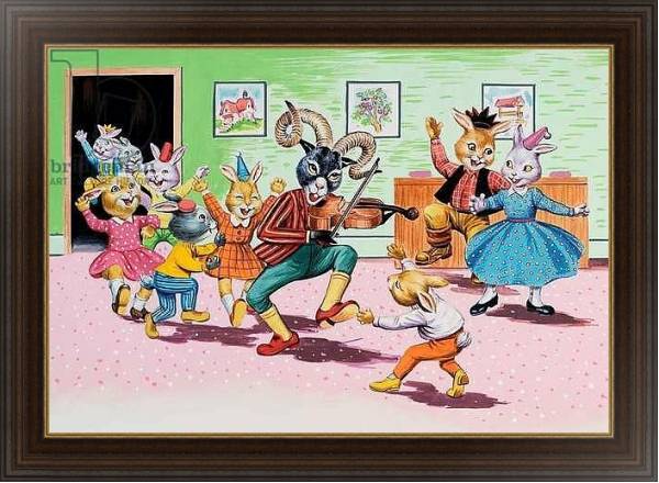 Постер A party at Brer Rabbit's House с типом исполнения На холсте в раме в багетной раме 1.023.151