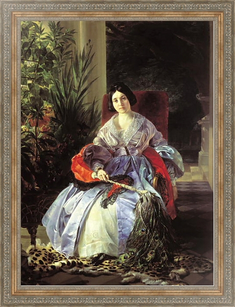Постер Портрет светлейшей княгини Елизаветы Павловны Салтыковой. 1841 с типом исполнения На холсте в раме в багетной раме 484.M48.310