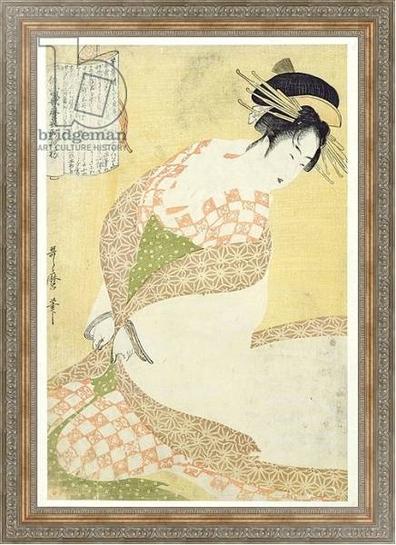 Постер Courtesan Kneeling с типом исполнения На холсте в раме в багетной раме 484.M48.310
