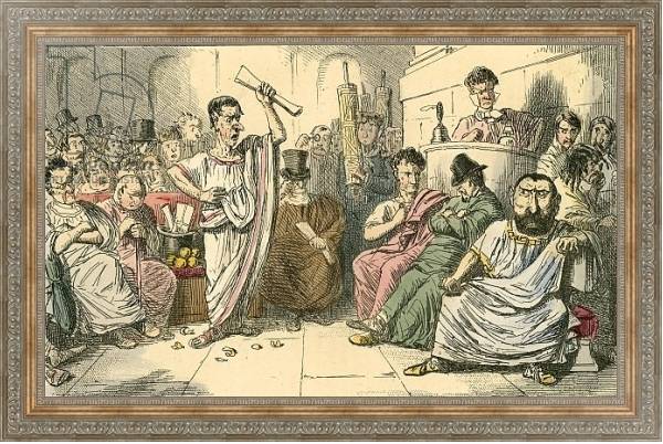 Постер Cicero denouncing Cataline с типом исполнения На холсте в раме в багетной раме 484.M48.310