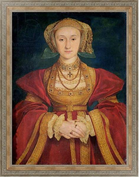 Постер Portrait of Anne of Cleves 1539 с типом исполнения На холсте в раме в багетной раме 484.M48.310