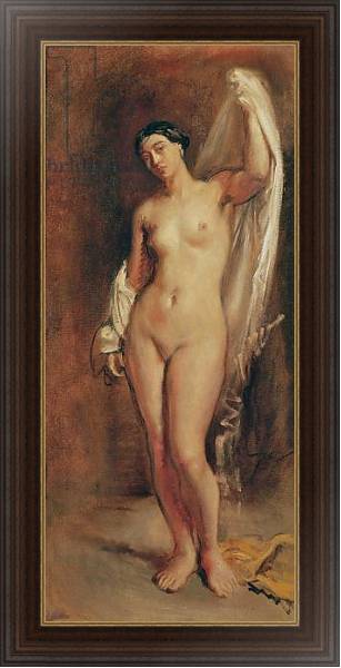 Постер Standing Female Nude, study for the central figure of 'The Tepidarium', 1853 с типом исполнения На холсте в раме в багетной раме 1.023.151