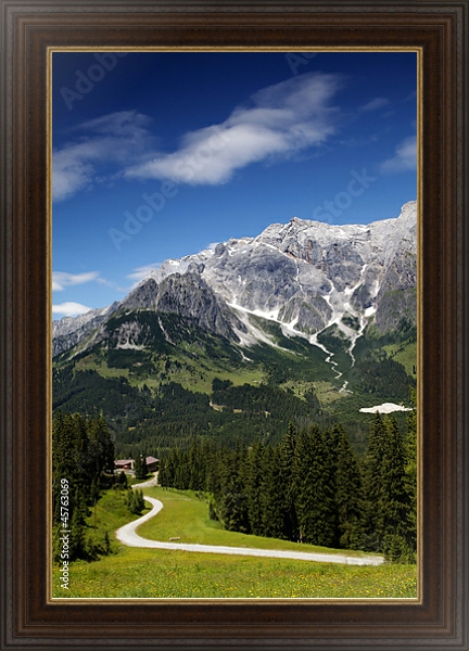 Постер Австрия. Мюльбах с типом исполнения На холсте в раме в багетной раме 1.023.151