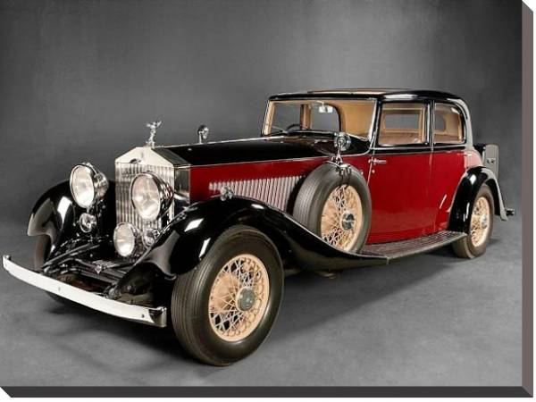 Постер Rolls-Royce Phantom Touring Saloon by Park Ward (II) '1934 с типом исполнения На холсте без рамы