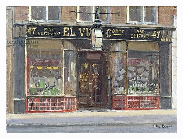 Постер El Vino's, Fleet Street с типом исполнения На холсте в раме в багетной раме 221-03