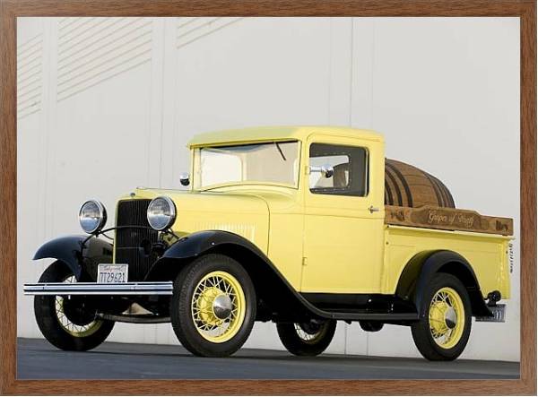 Постер Ford Model B Pickup '1932 с типом исполнения На холсте в раме в багетной раме 1727.4310