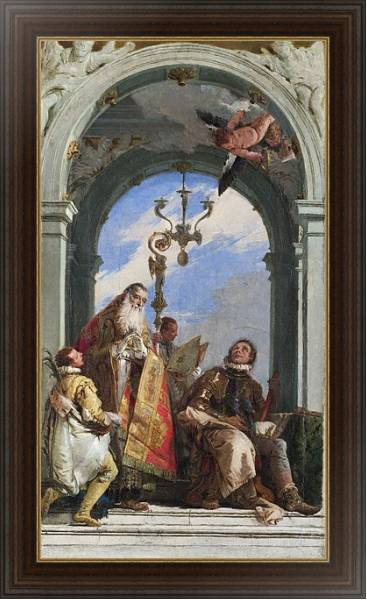 Постер Святые Максимус и Освальд с типом исполнения На холсте в раме в багетной раме 1.023.151