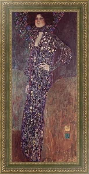 Постер Портрет Эмилии Флёге с типом исполнения На холсте в раме в багетной раме 484.M48.640
