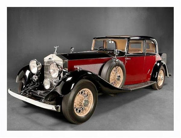 Постер Rolls-Royce Phantom Touring Saloon by Park Ward (II) '1934 с типом исполнения На холсте в раме в багетной раме 221-03