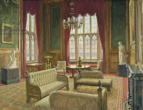 Постер The River Room, Palace of Westminster с типом исполнения На холсте без рамы
