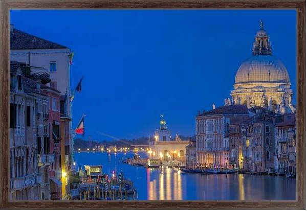 Постер Гранд-канал. Венеция 2 с типом исполнения На холсте в раме в багетной раме 221-02