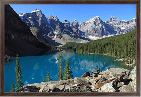 Постер Национальный парк Банф. Канада 7 с типом исполнения На холсте в раме в багетной раме 221-02