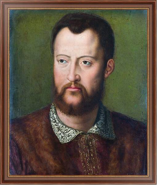 Постер Портрет Козимо де Медици, герцога Тосканского с типом исполнения На холсте в раме в багетной раме 35-M719P-83
