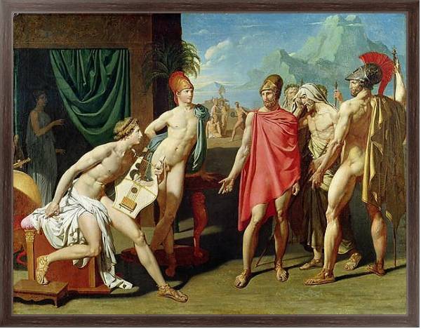 Постер Ambassadors Sent by Agamemnon to Urge Achilles to Fight, 1801 с типом исполнения На холсте в раме в багетной раме 221-02