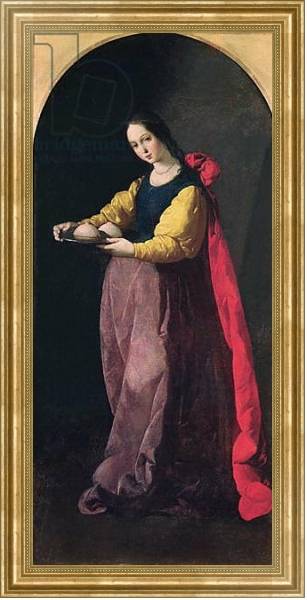 Постер St. Agatha с типом исполнения На холсте в раме в багетной раме NA033.1.051