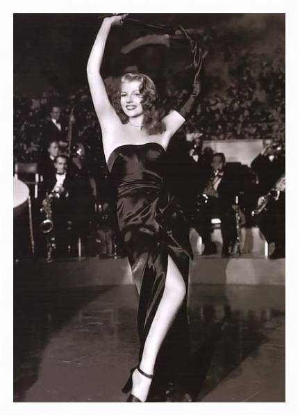 Постер Hayworth, Rita (Gilda) с типом исполнения На холсте в раме в багетной раме 221-03