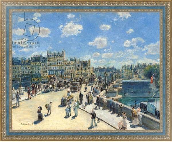 Постер Pont Neuf, Paris, 1872 с типом исполнения На холсте в раме в багетной раме 484.M48.685