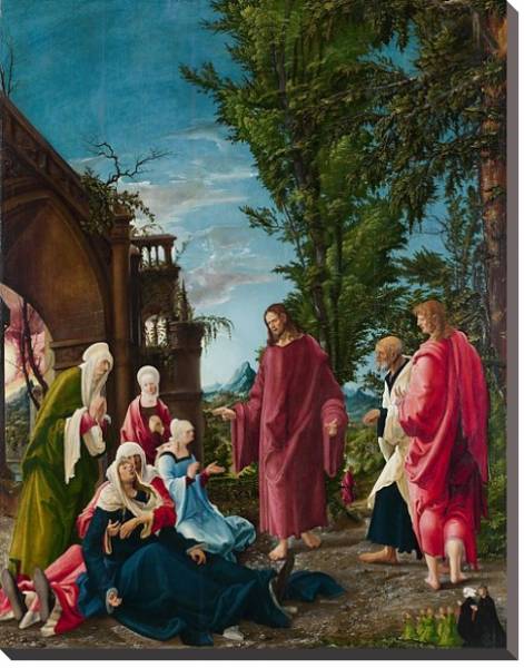Постер Христос, покидающий свою мать с типом исполнения На холсте без рамы