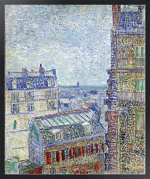 Постер Вид Парижа из комнаты Винсента с типом исполнения На холсте в раме в багетной раме 1727.8010