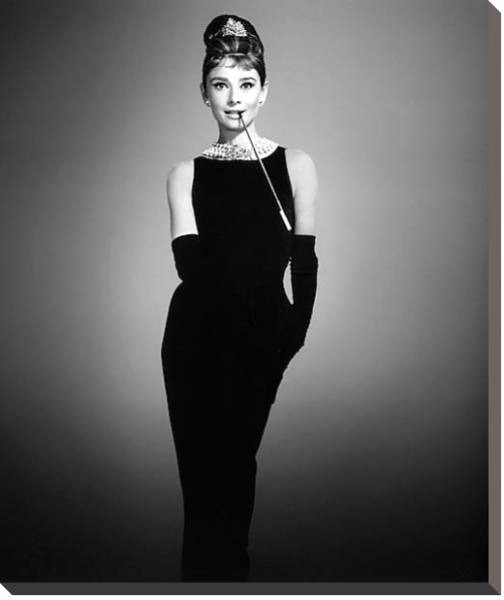 Постер Hepburn, Audrey 19 с типом исполнения На холсте без рамы