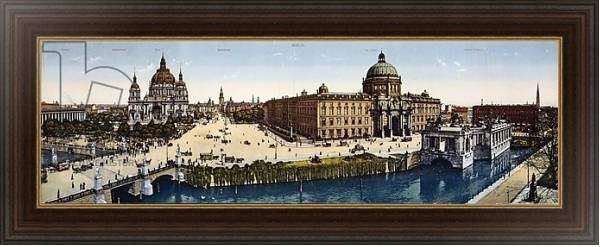 Постер View of Berlin at the turn of the century с типом исполнения На холсте в раме в багетной раме 1.023.151
