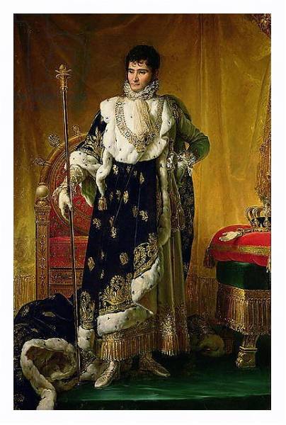 Постер Portrait of Jerome Bonaparte King of Westphalia, 1811 с типом исполнения На холсте в раме в багетной раме 221-03
