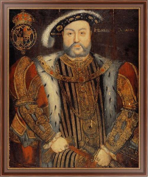 Постер Portrait of Henry VIII 2 с типом исполнения На холсте в раме в багетной раме 35-M719P-83