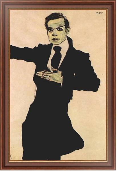 Постер Портрет Макса Оппенгеймера с типом исполнения На холсте в раме в багетной раме 35-M719P-83