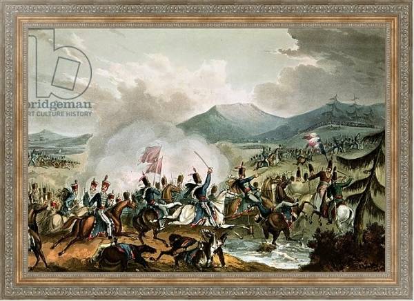 Постер Battle of Morales, 2nd June, 1813: engraved by Thomas Sutherland с типом исполнения На холсте в раме в багетной раме 484.M48.310