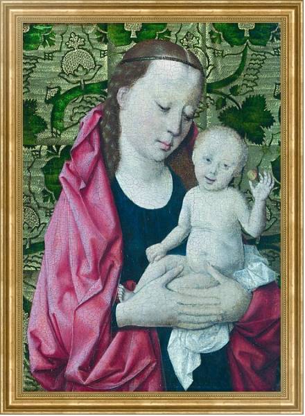 Постер Дева Мария с младенцем 17 с типом исполнения На холсте в раме в багетной раме NA033.1.051