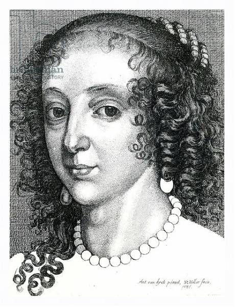 Постер Queen Henrietta Maria, 1641 с типом исполнения На холсте в раме в багетной раме 221-03