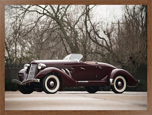 Постер Auburn 851 SC Speedster '1935 с типом исполнения На холсте в раме в багетной раме 1727.4310