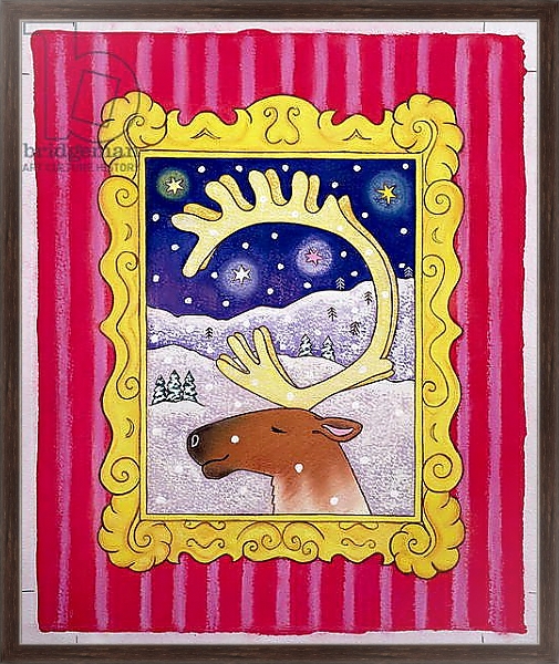 Постер Christmas Antlers, 1996 с типом исполнения На холсте в раме в багетной раме 221-02