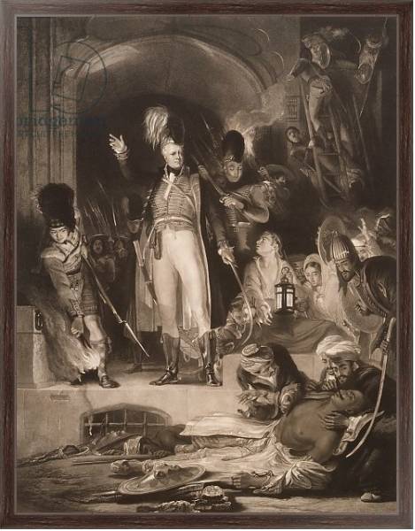Постер Sir David Baird discovering the body of Tipu Sultan, 1843 с типом исполнения На холсте в раме в багетной раме 221-02