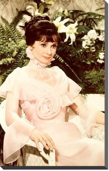 Постер Хепберн Одри 165 с типом исполнения На холсте без рамы