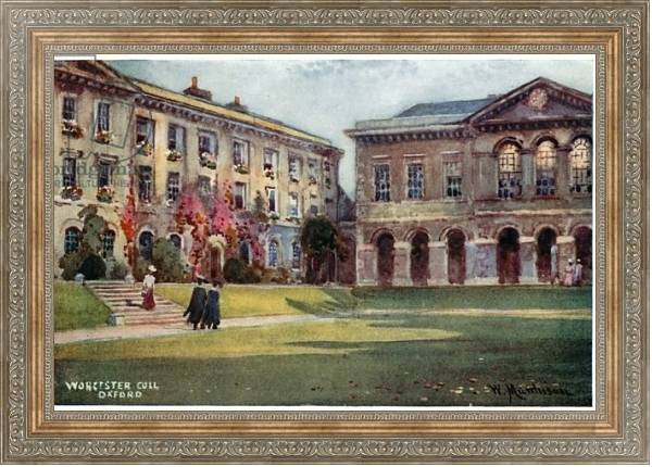 Постер Worcester College с типом исполнения На холсте в раме в багетной раме 484.M48.310