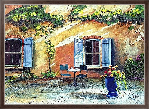 Постер Shuttered Windows, Provence, France, 1999 с типом исполнения На холсте в раме в багетной раме 221-02