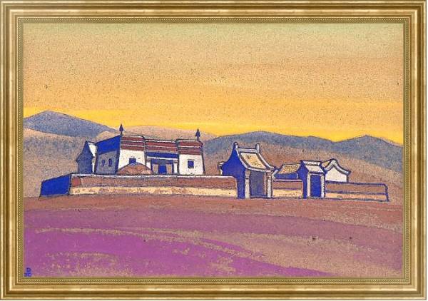 Постер Цаган-Куре. Внутренняя Монголия с типом исполнения На холсте в раме в багетной раме NA033.1.051