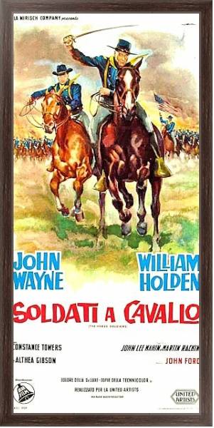 Постер Poster - Horse Soldiers, The с типом исполнения На холсте в раме в багетной раме 221-02
